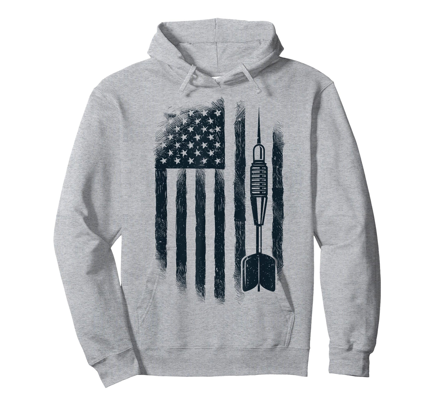 American Flag Darts Player Vintage USA Dart 4th of July Gift T-Shirt