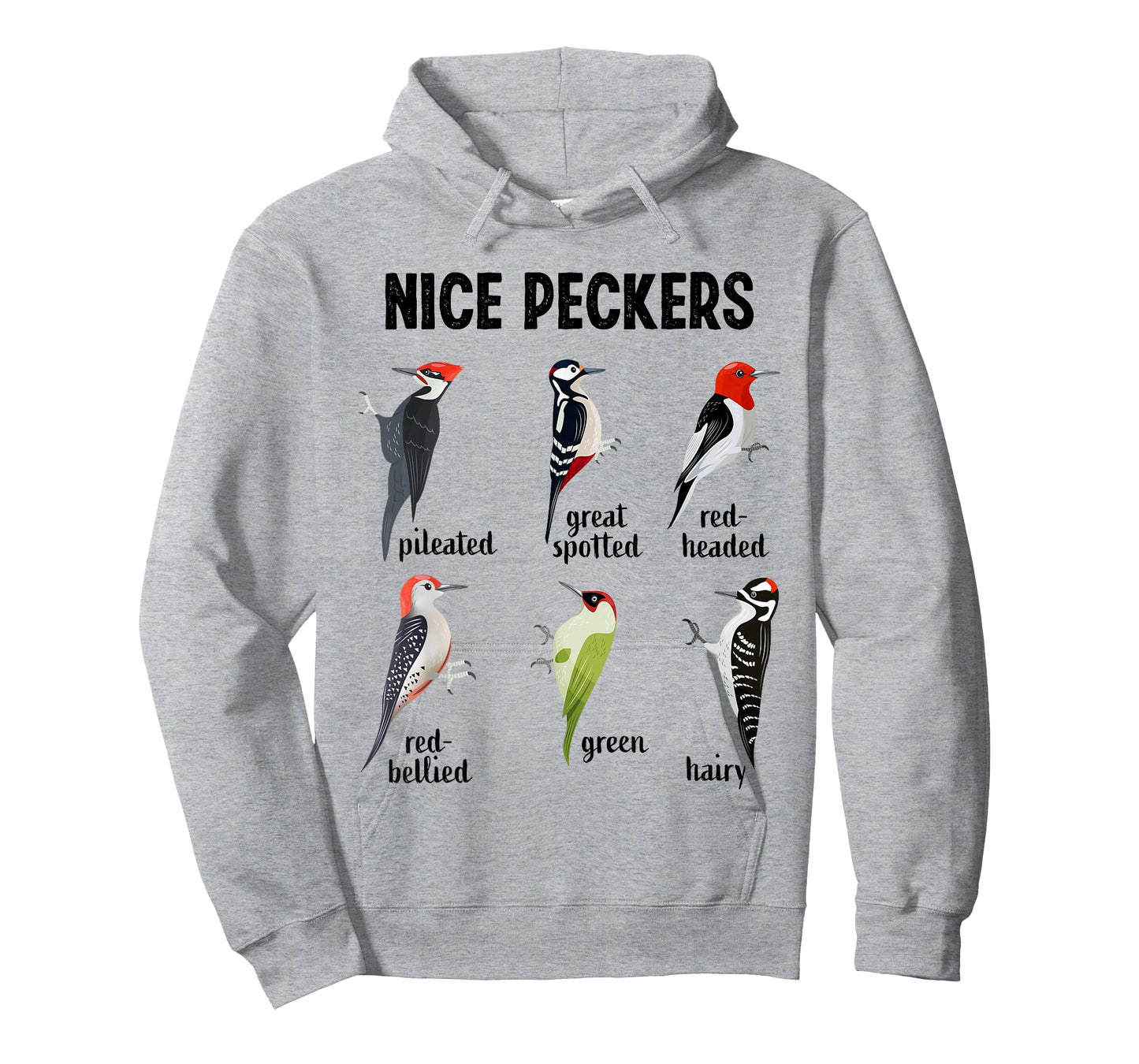 Funny Woodpecker Nice Peckers Bird Watching T-Shirt