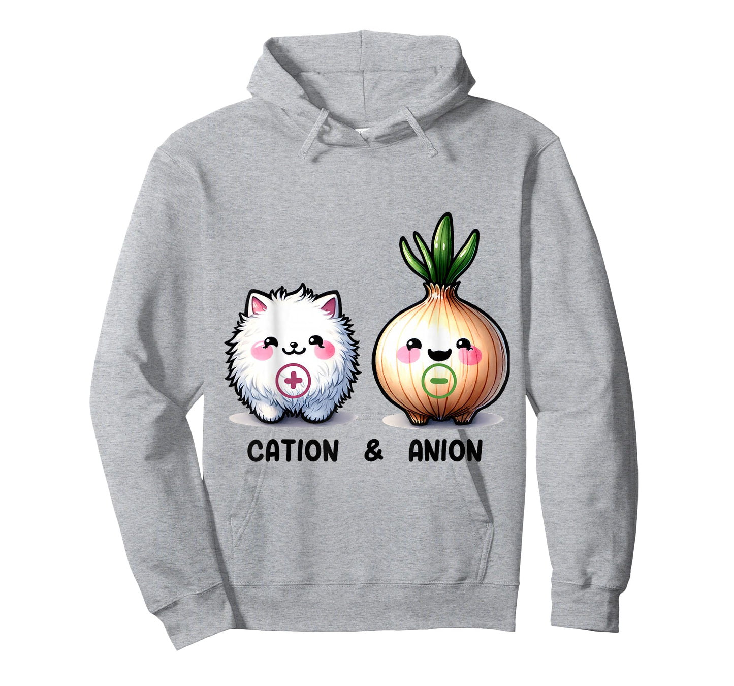 A Ray of Sunshine Funny Cation and Anion Cat and Onion Chemistry Humor T-Shirt