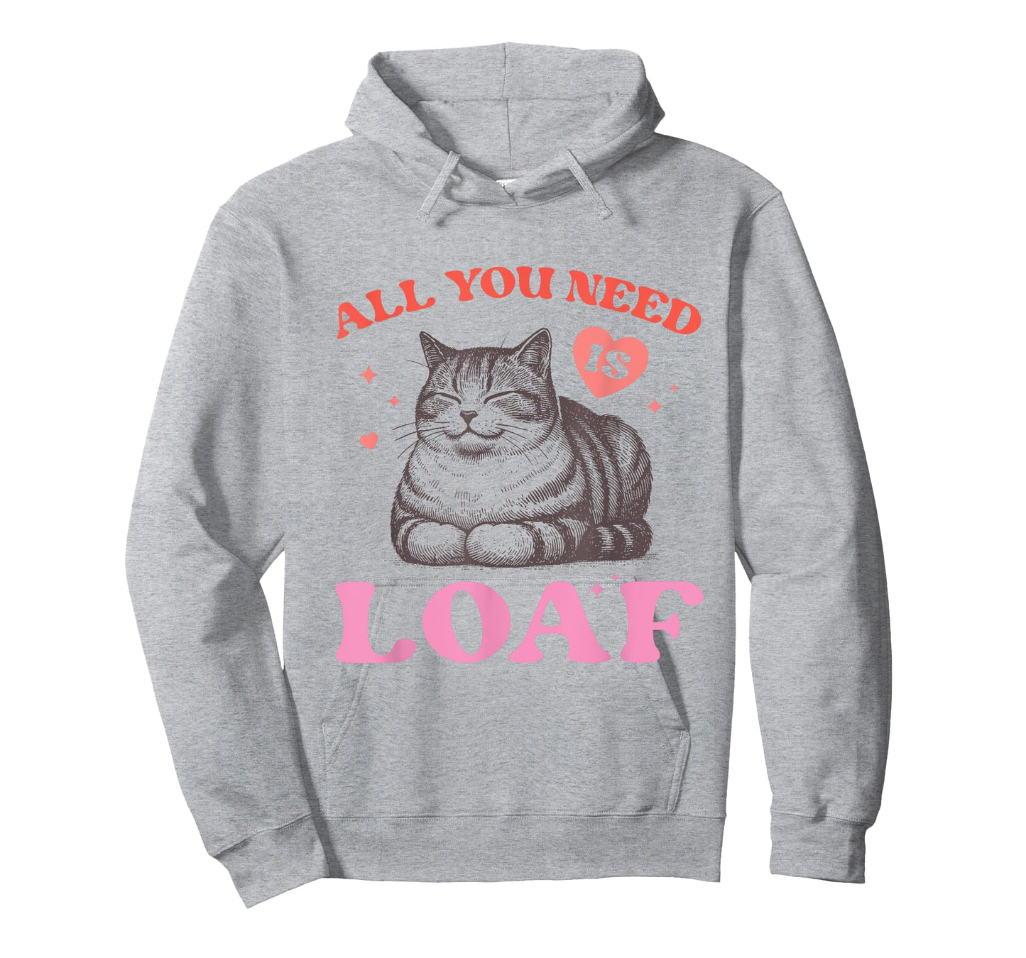 Funny Cat Meme All You Need Is Loaf Cute Retro Cat Men Women T-Shirt