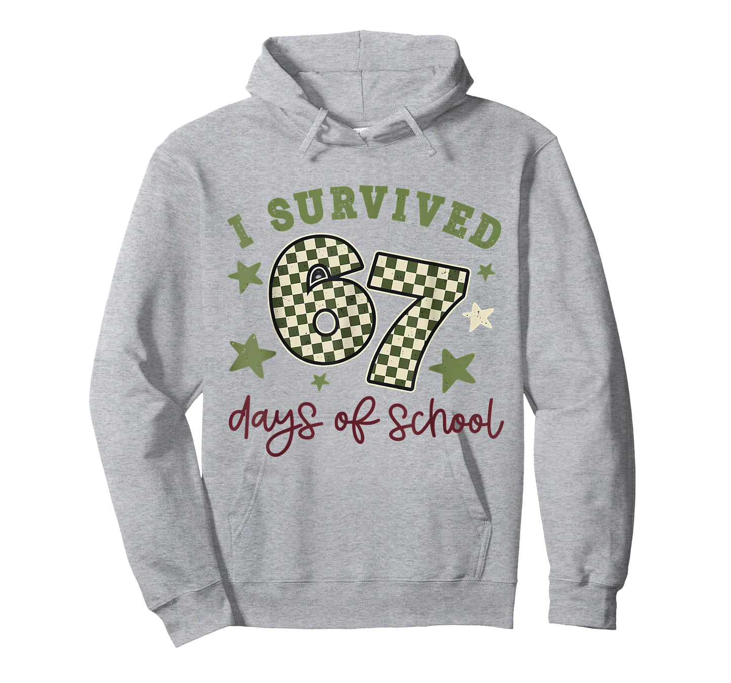 I Survived 67 Days of School Teachers Students Six Seven 90s T-Shirt
