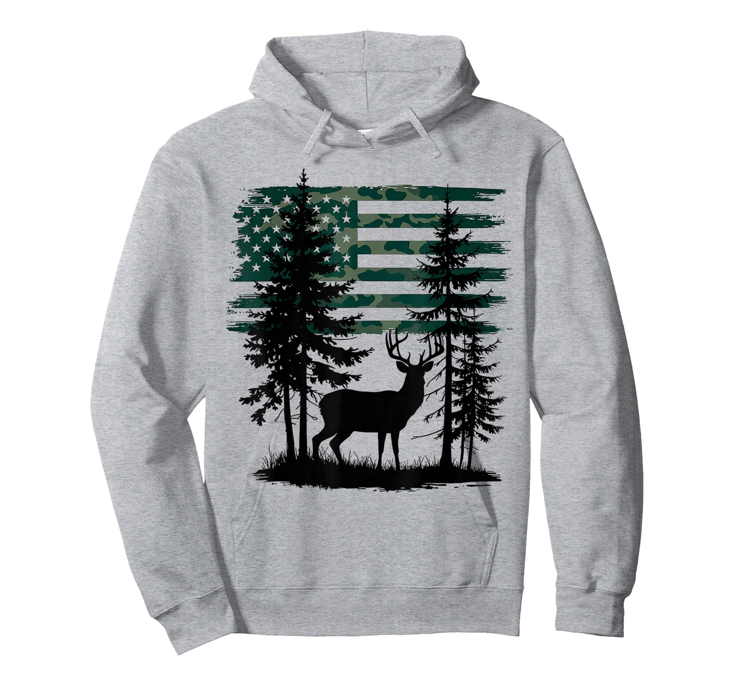 Men Youth Kids Orange Hunting Shirt Deer Hunters Camo Flag T-Shirt