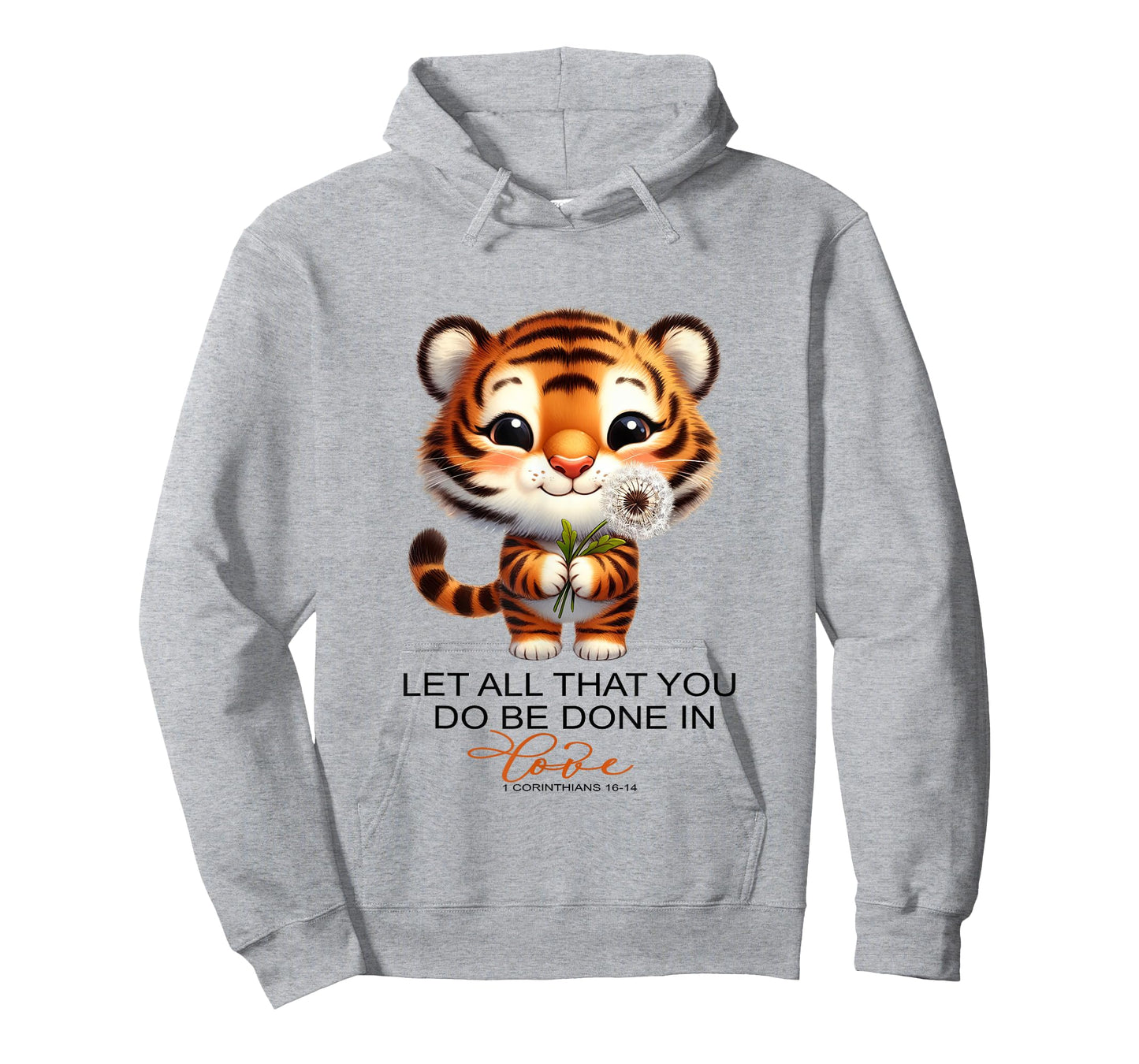 Christian Let All That You Do Be Done In Love Cute Tiger T-Shirt