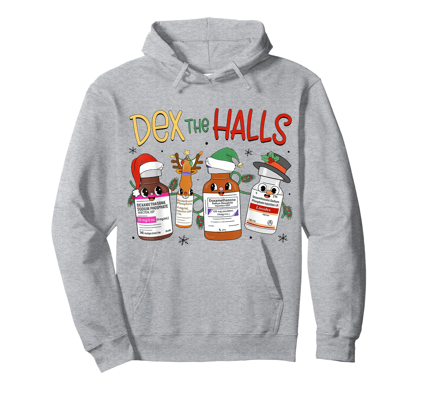 Christmas ICU, Dex The Halls Dexamethasone, Emergency Doctor T-Shirt