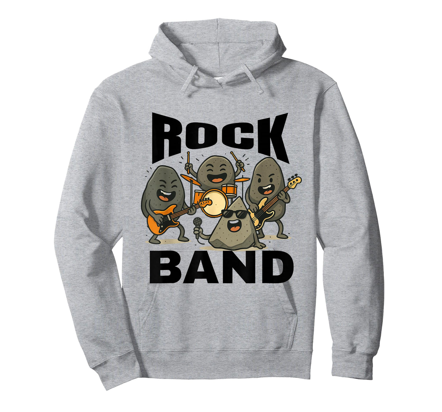 Rocks Band Rock Concert Drums Guitar Music Lover Funny T-Shirt