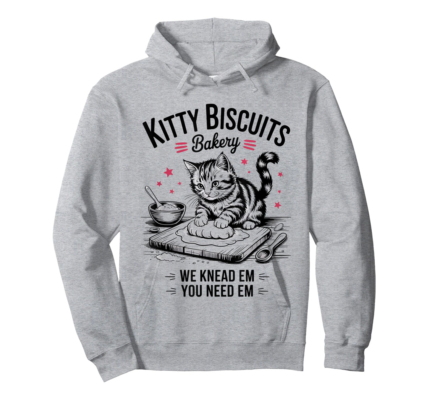 Cute Kitty Biscuits Bakery Funny Cat Lovers Baking Humor T-Shirt