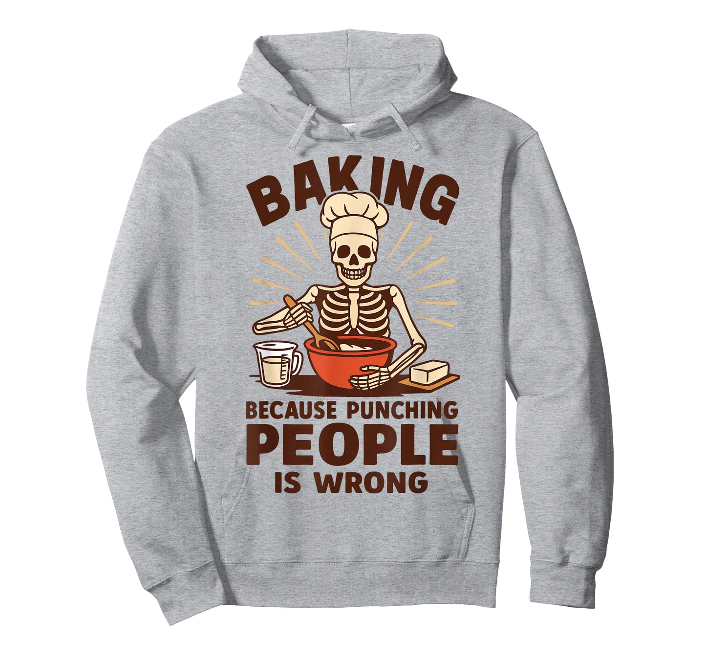 Baking Because Punching People Is Wrong T-Shirt