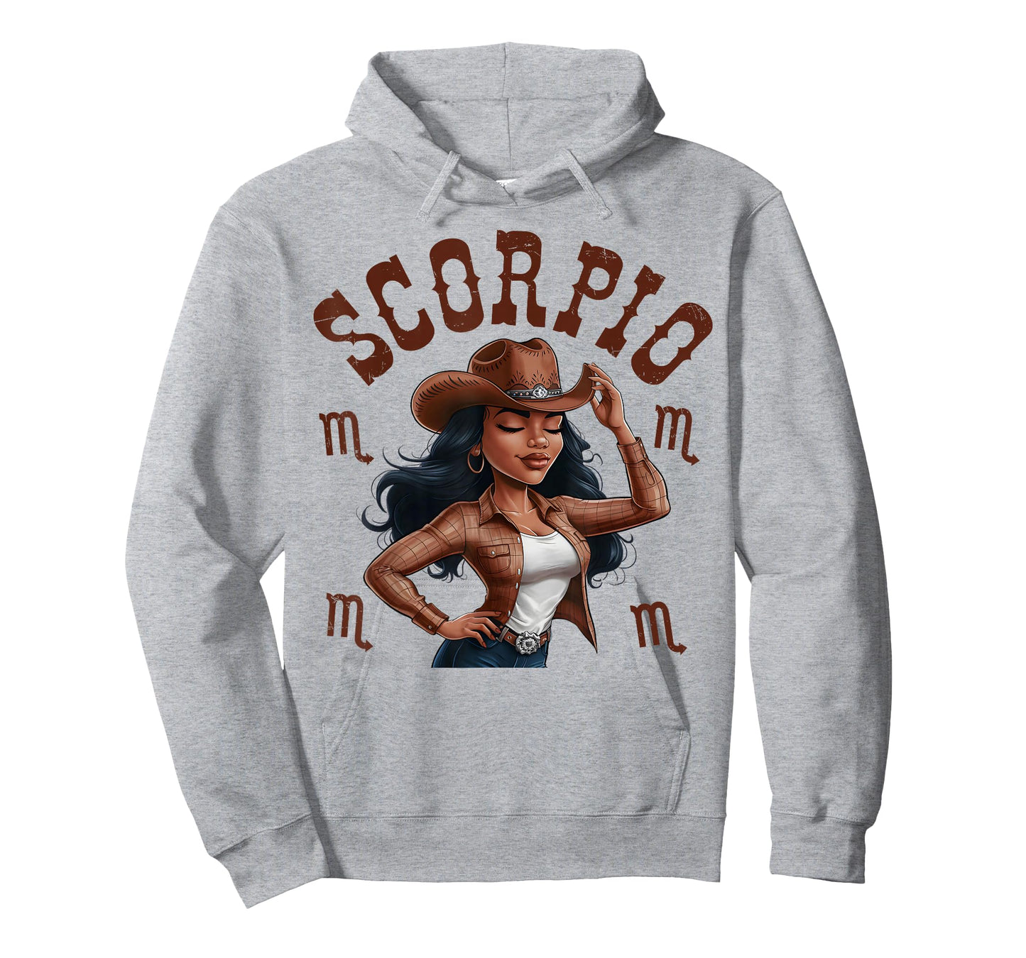 Scorpio Western Black Cowgirl African American Women T-Shirt