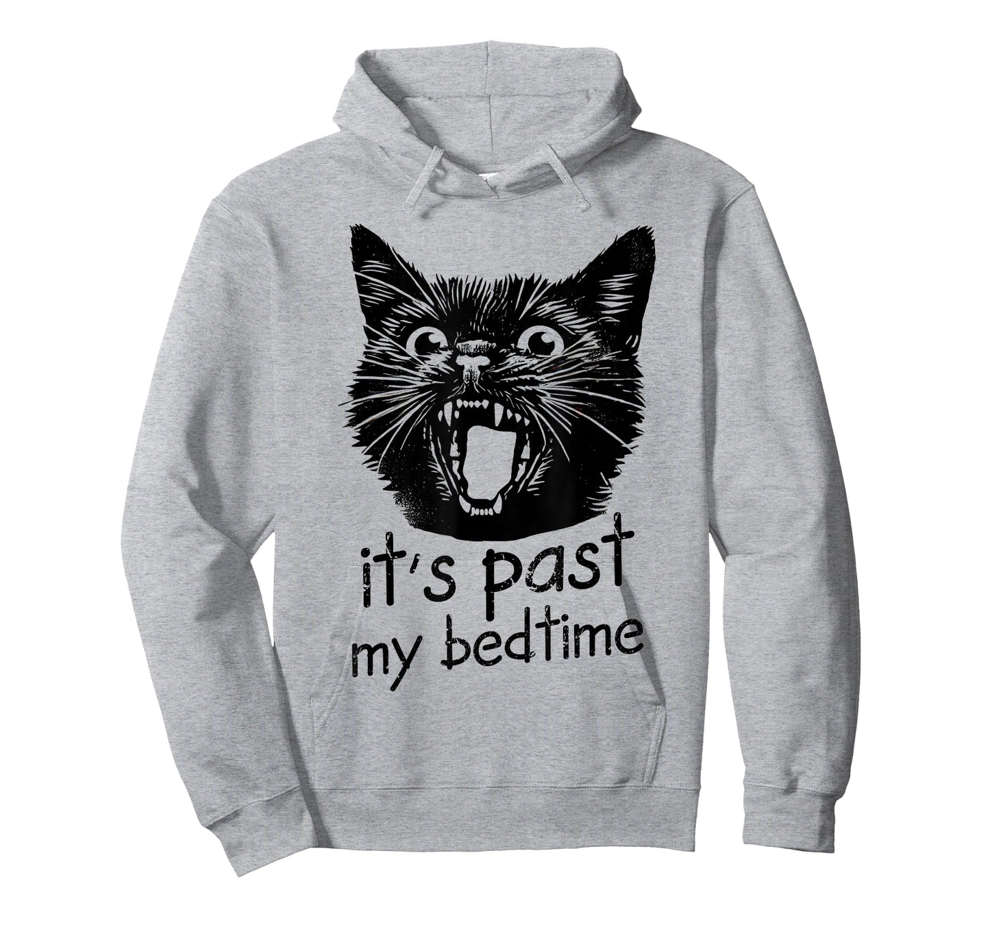 It's Past My Bedtime Funny Cat Meme Sleepy Tired Ironic Joke T-Shirt