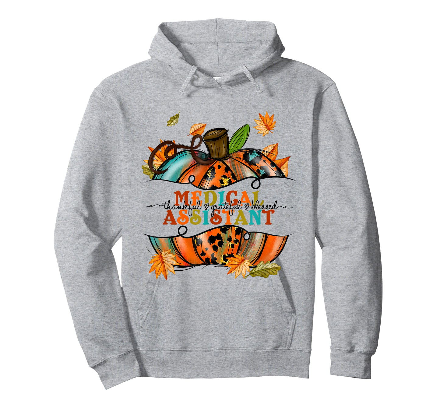Autumn Fall Tees Medical Assistant Thankful Grateful Blessed T-Shirt