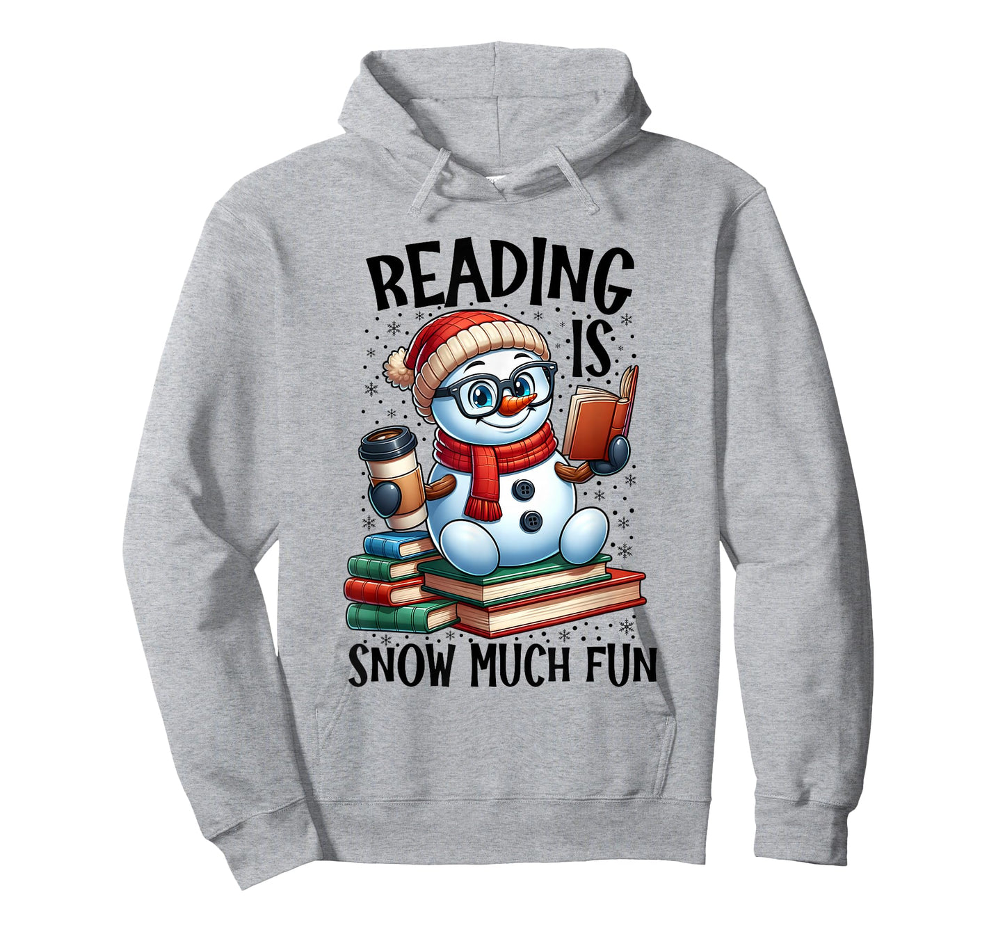 Reading is Snow Much Fun Christmas Bookworm Snowman Reading T-Shirt