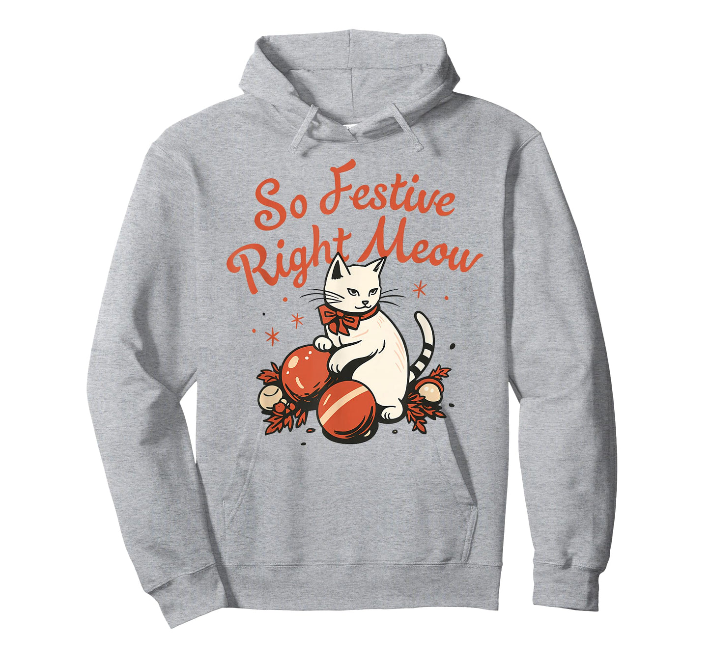 So Festive Right Meow Funny Christmas Santa Holiday T-Shirt