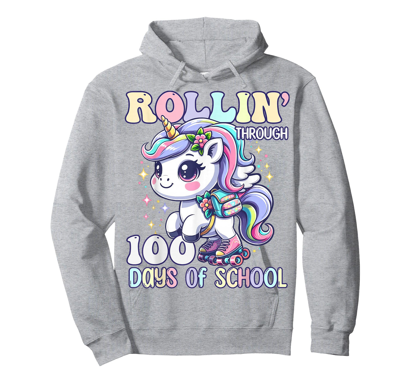 100 Days of School Girls Teacher 100th Day Unicorn Outfit T-Shirt