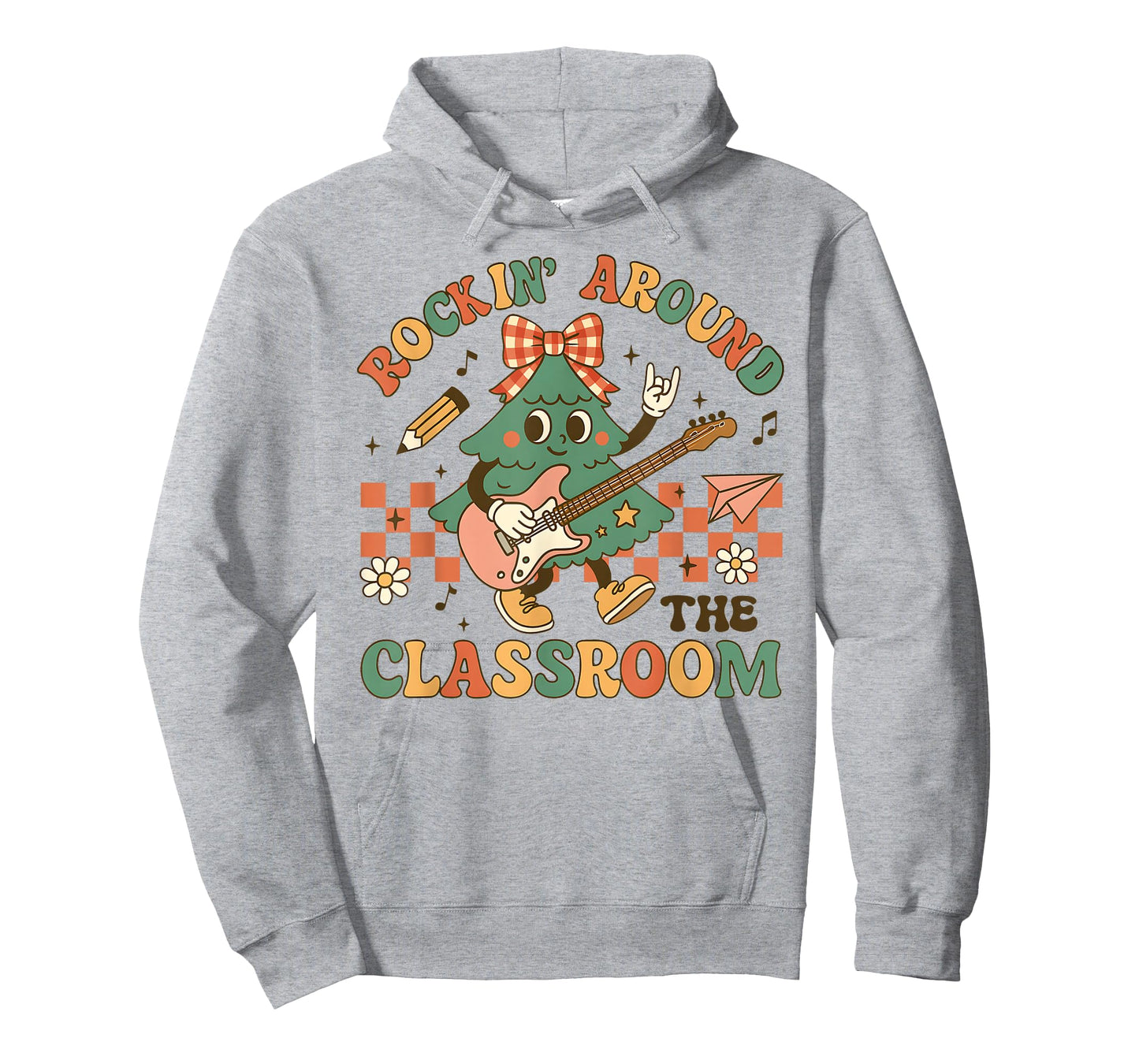 Christmas Tree Rockin' Around The Classroom Teacher Student T-Shirt