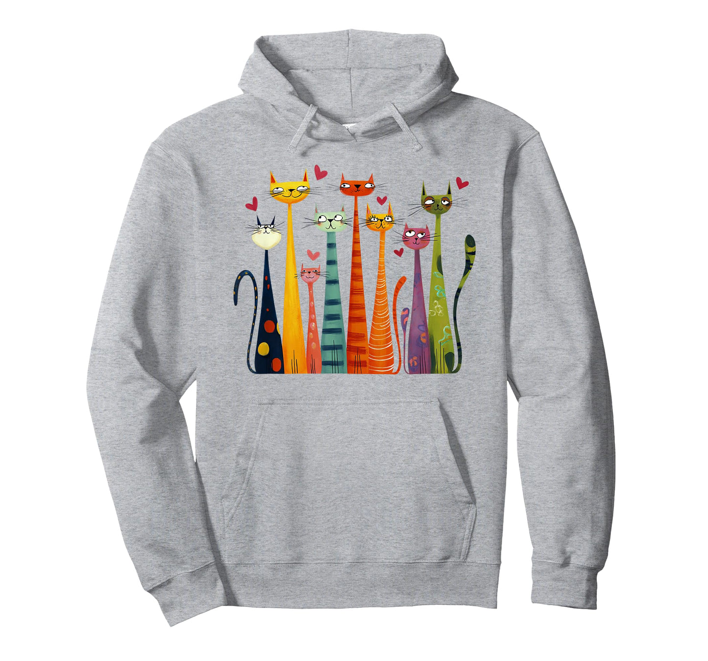 Cute Funny Cats Design T-Shirt