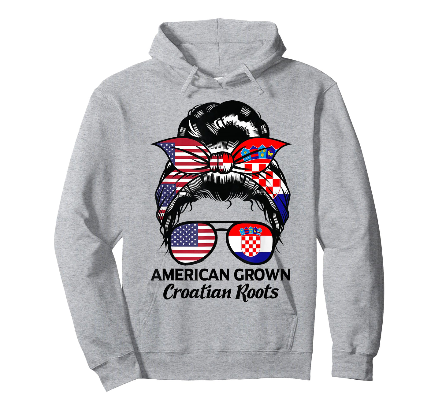 American Grown Croatian Roots Croatia T-Shirt