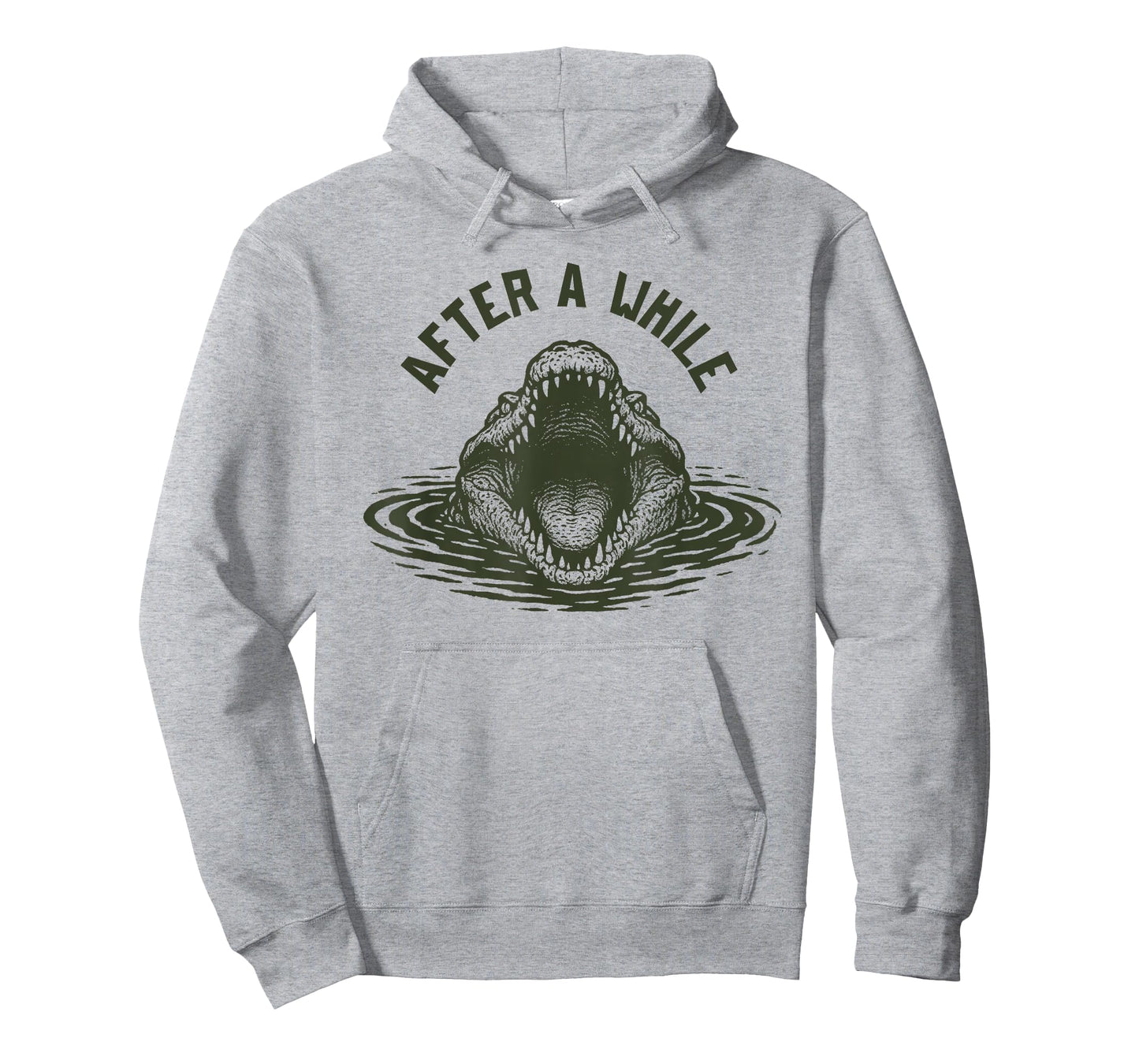 After A While Crocodile Funny Animal Graphic Meme T-Shirt