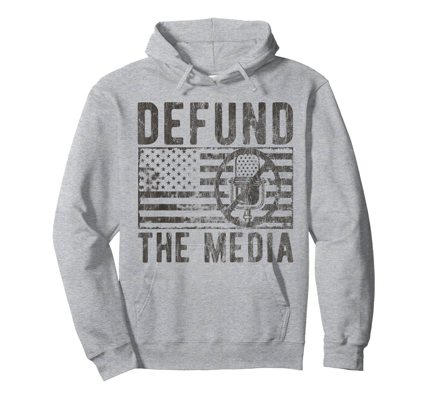 Anti Fake News Political Protest Distressed Defund The Media T-Shirt