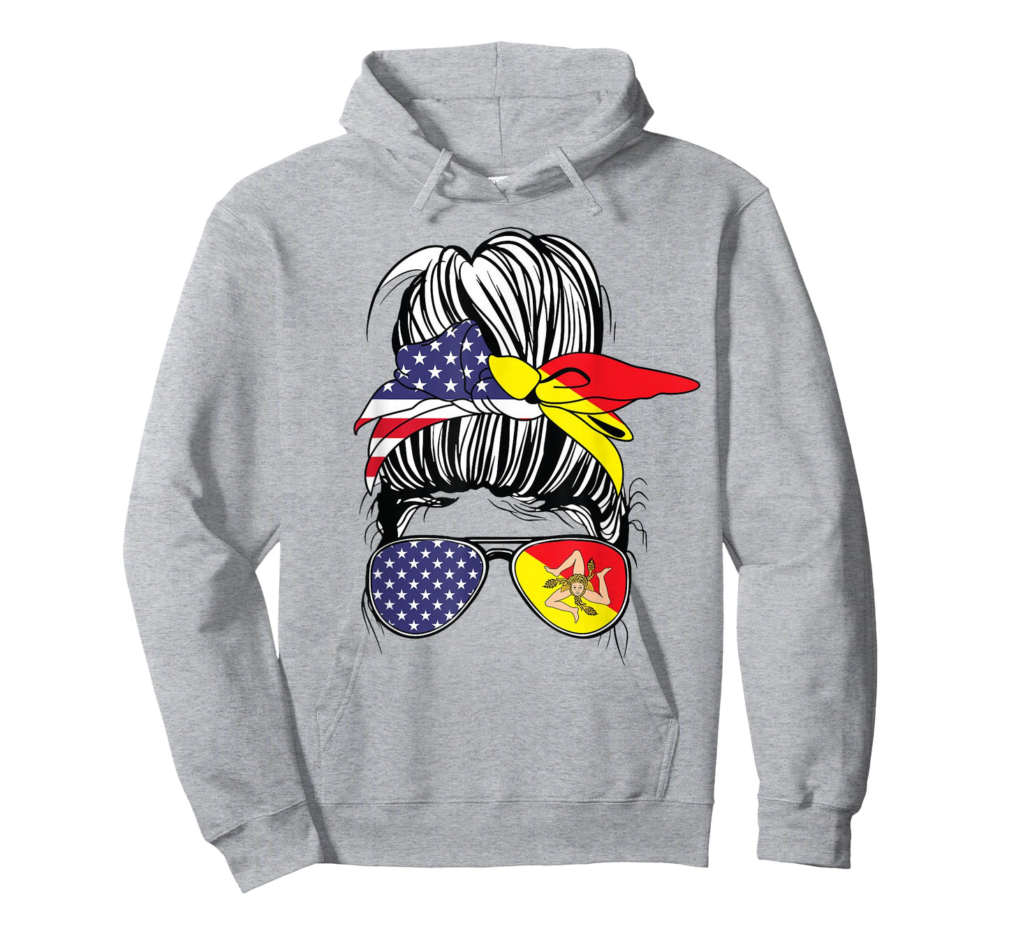 Sicilian American Heritage Sicilian Women USA Girl Sicily T-Shirt