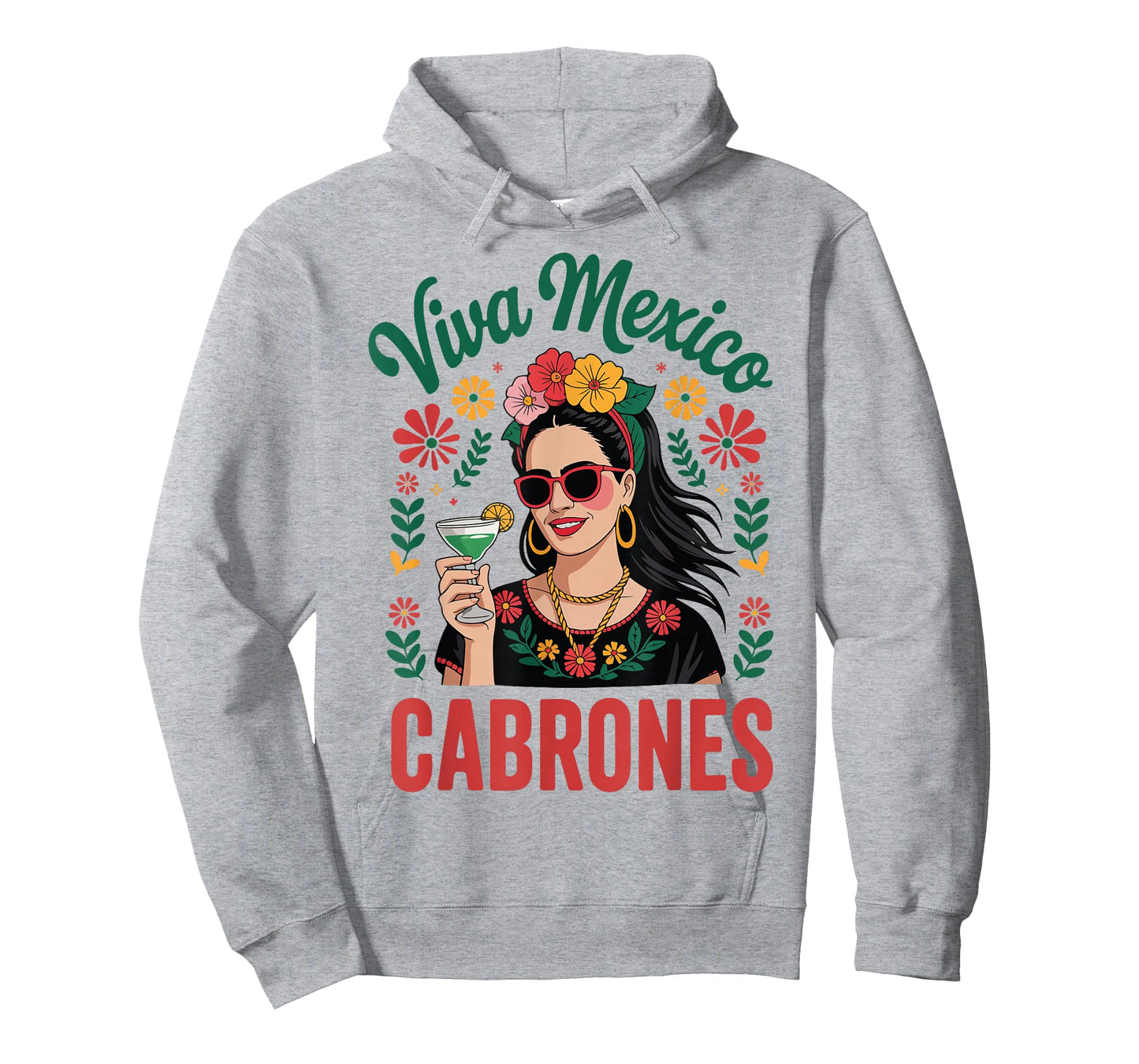 Viva Mexico Cabrones Women Mexican Flag Independence Day T-Shirt