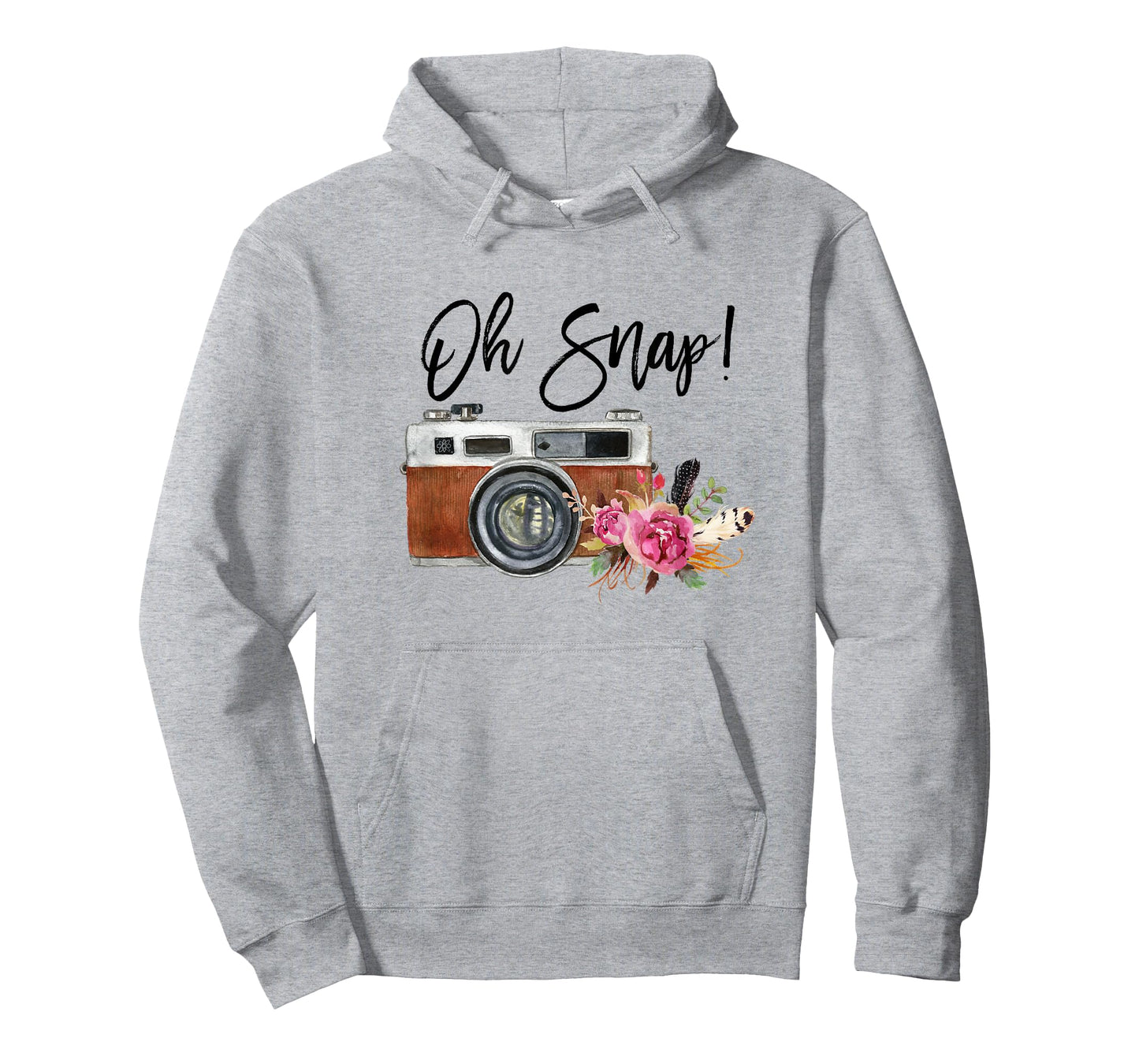 Oh Snap, Watercolor Camera, Girly Photography T-Shirt