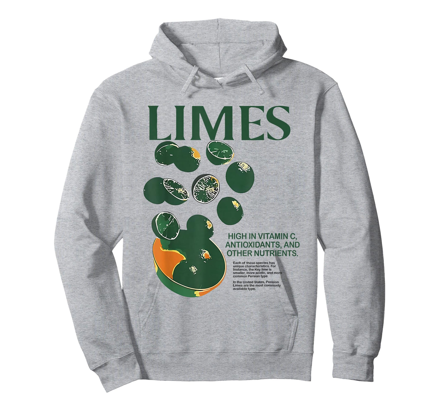 Retro Vintage Limes Graphic Vegetables Lemon Women and Men T-Shirt