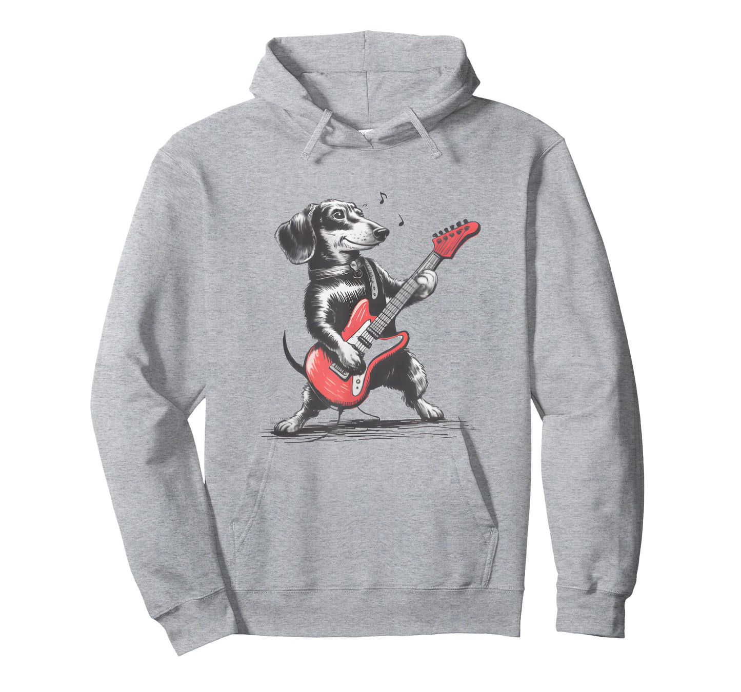 vintage dachshund weenie playing guitar Shirt Funny Dog Love T-Shirt