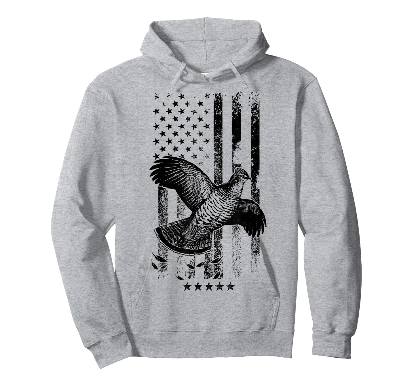 USA American Flag Hunters - Hunting Grouse Bird T-Shirt