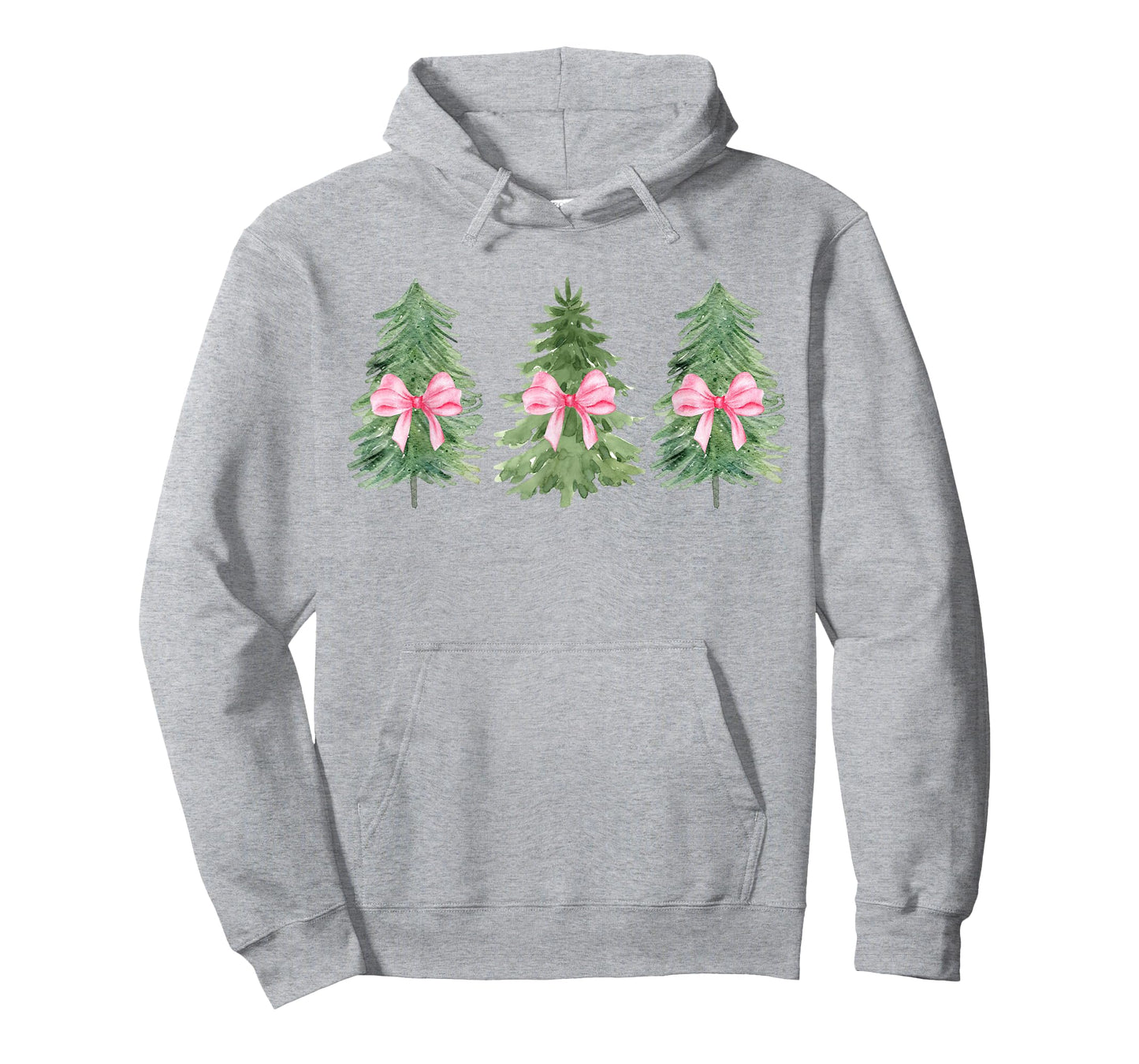 Christmas Tree Coquette Pink Bow Christmas Girly Women Girls T-Shirt