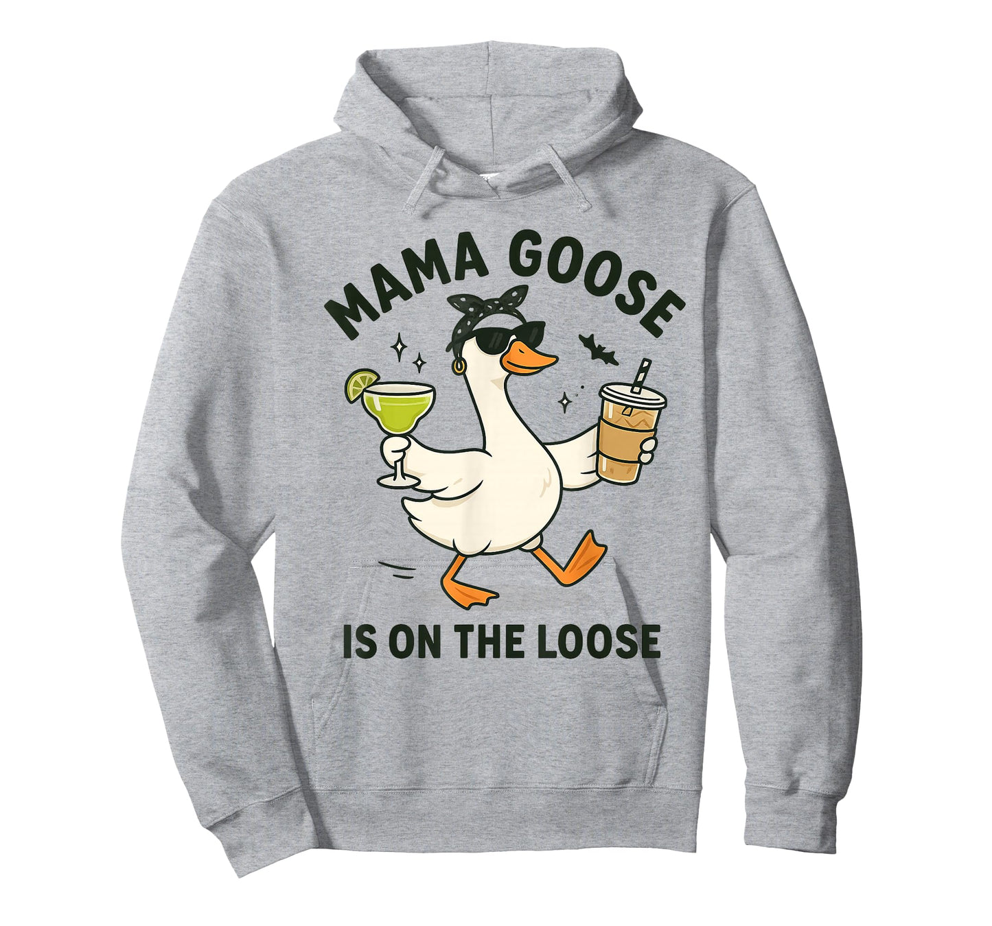 Mama Goose On The Loose Funny Mom Goose Graphic T-Shirt