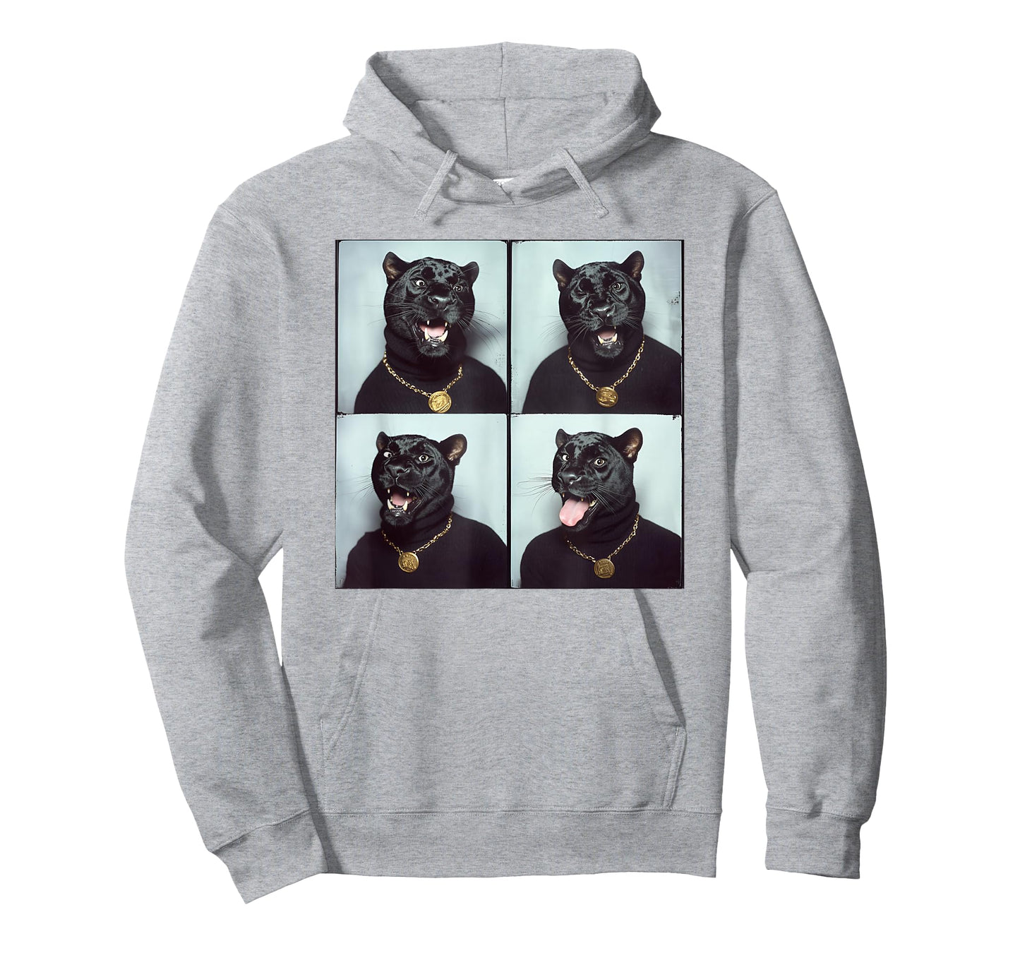 Retro Zoo Animal Portrait Funny Panther Lovers T-Shirt