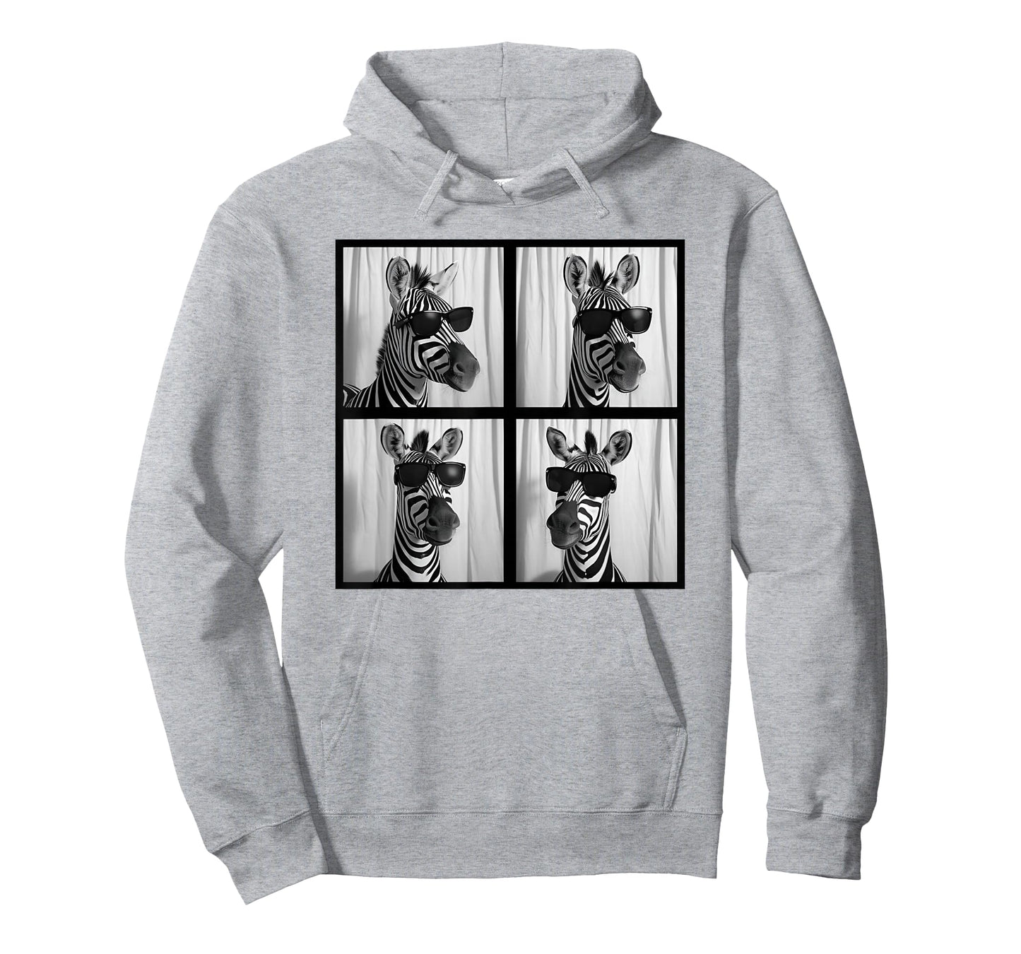 Zebra with Sunglasses Zoo Lover Funny Safari Animal Photo T-Shirt