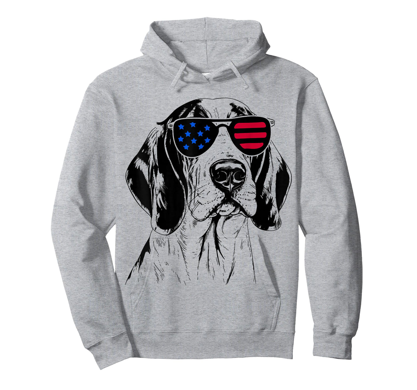 Treeing Walker Coonhound Dog 4th July America USA Flag T-Shirt