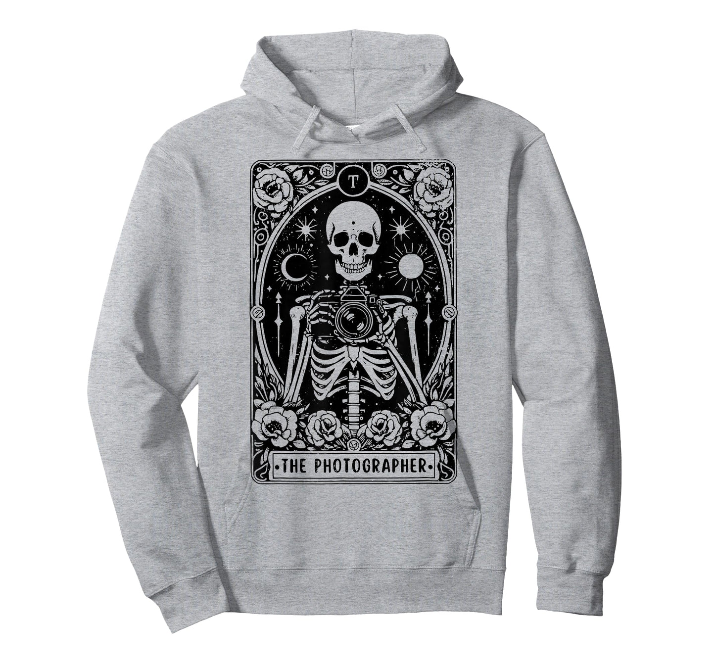 The Photographer Tarot Card, Skeleton Photography Camera T-Shirt