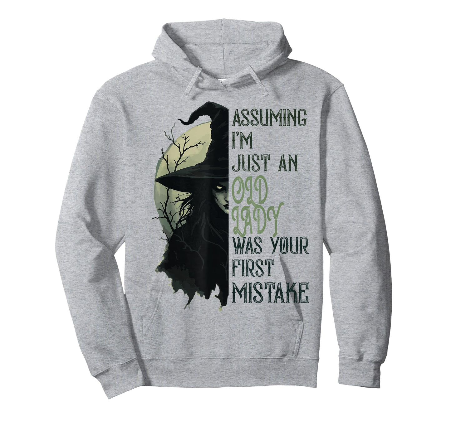 Assuming I'm Just An Old Lady Witch Funny Halloween T-Shirt