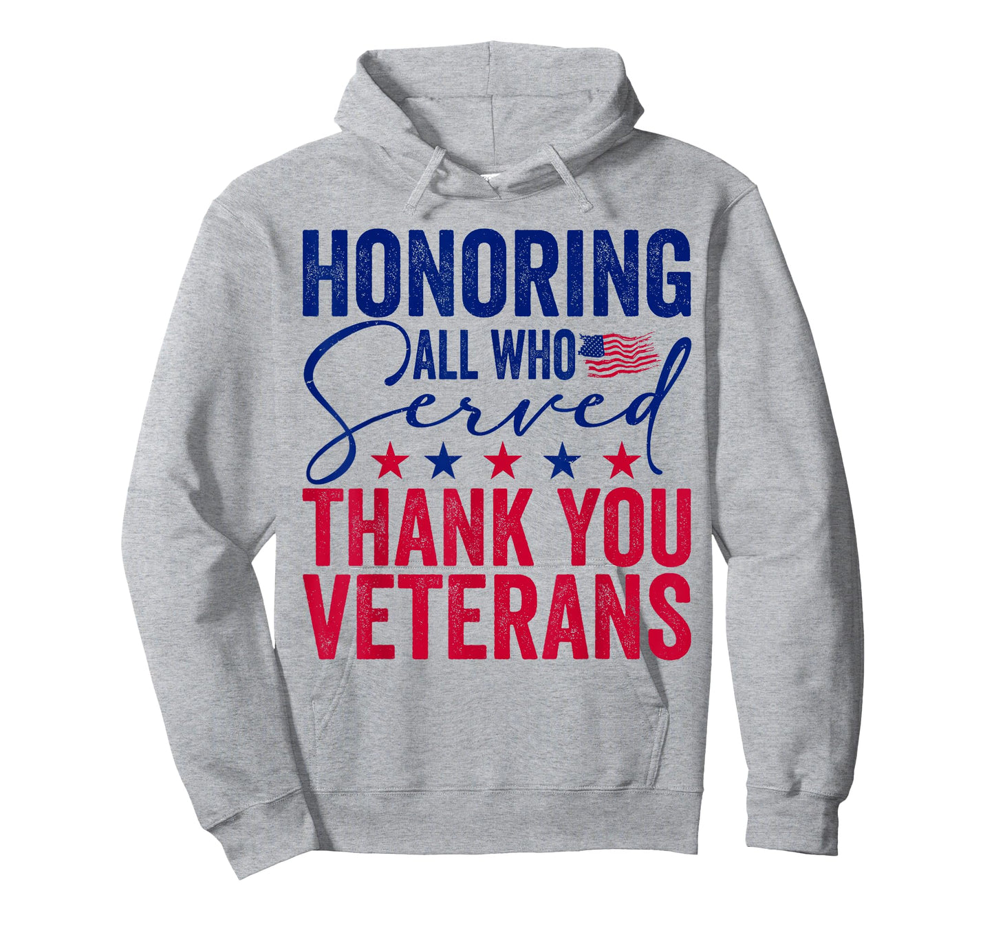 Honoring All Who Served Thank You Veterans Day American Flag T-Shirt