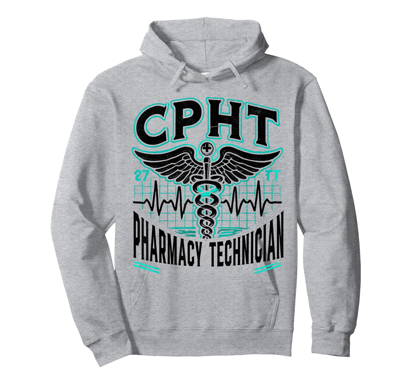 CPHT Pharmacy Technician Pharmacist Heartbeat T-Shirt