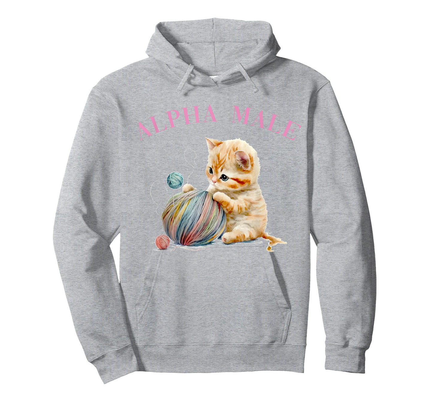 Alpha Male Cute Cat Funny Meme Ironic Kitten T-Shirt