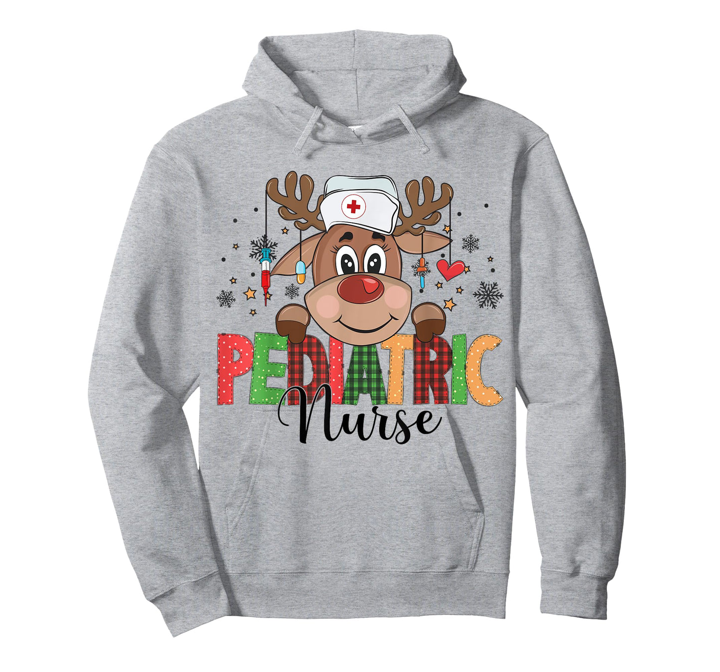 Christmas Pediatric Nurse Reindeer Nursing Xmas T-Shirt