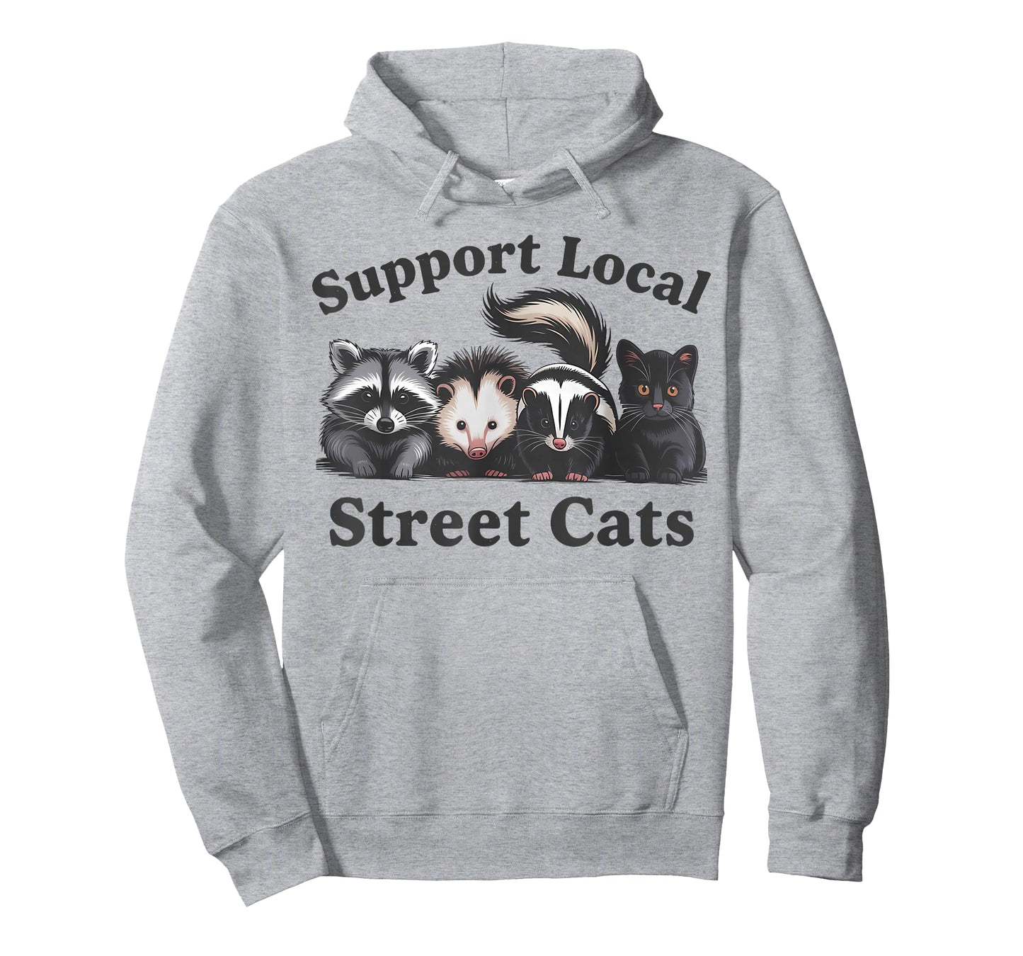 Support Local Street Cats Team Trash Opossum Raccoon Rat T-Shirt