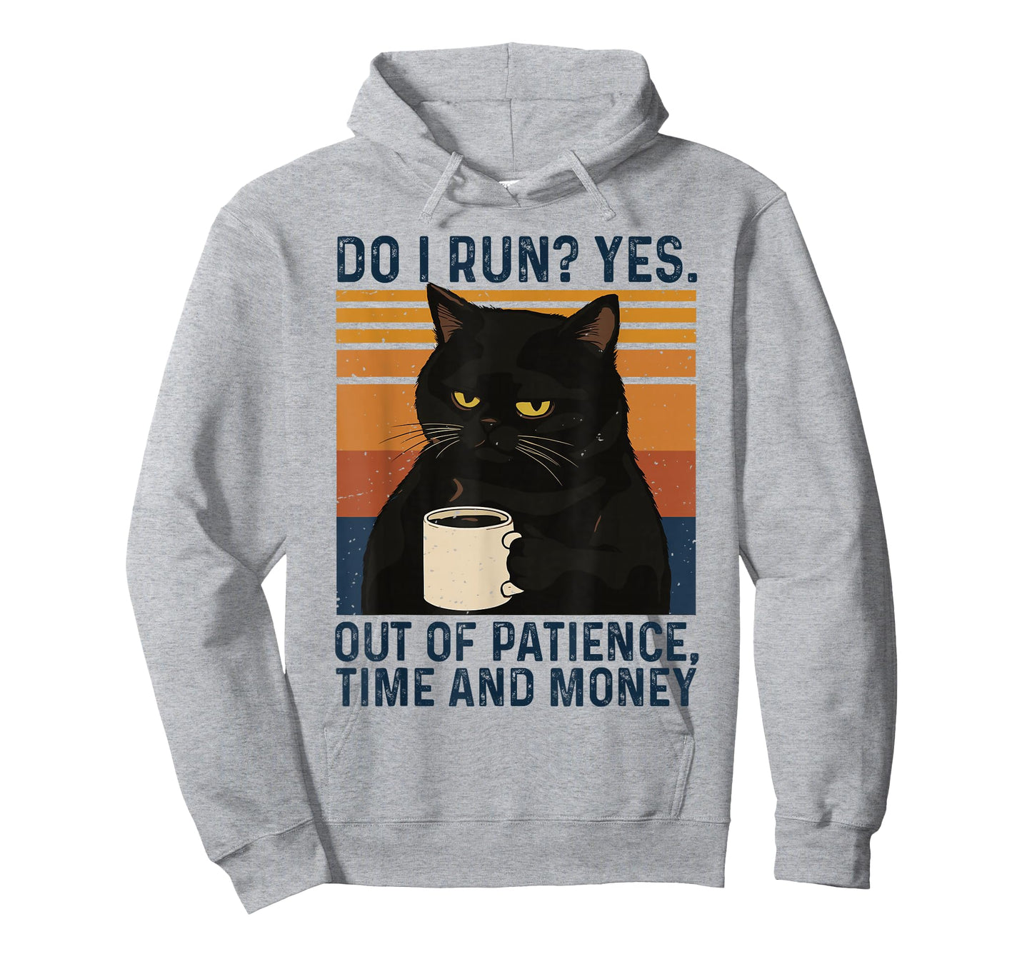 Funny Cat Meme Humor Black Cat Sarcastic Quote Men Women T-Shirt