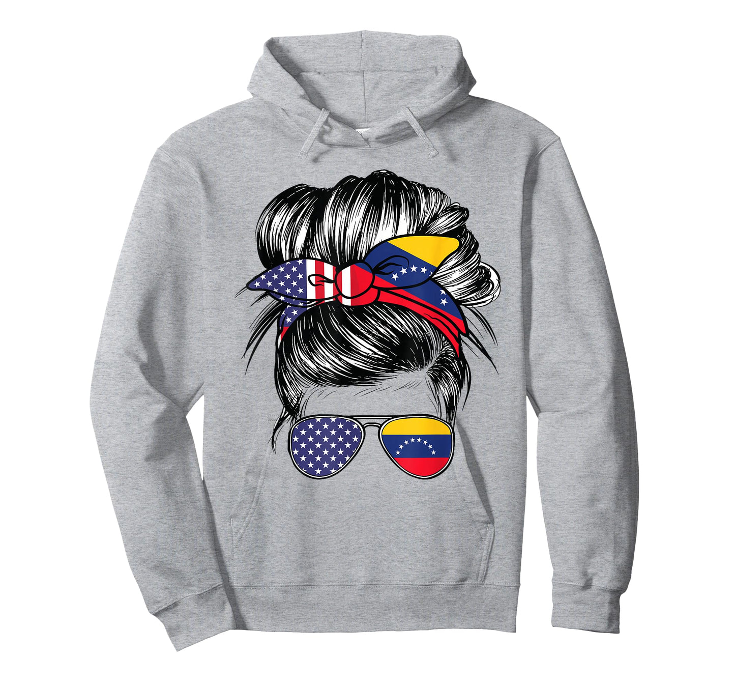 Venezuela Flag American Women Girl USA Heritage Venezuelan T-Shirt