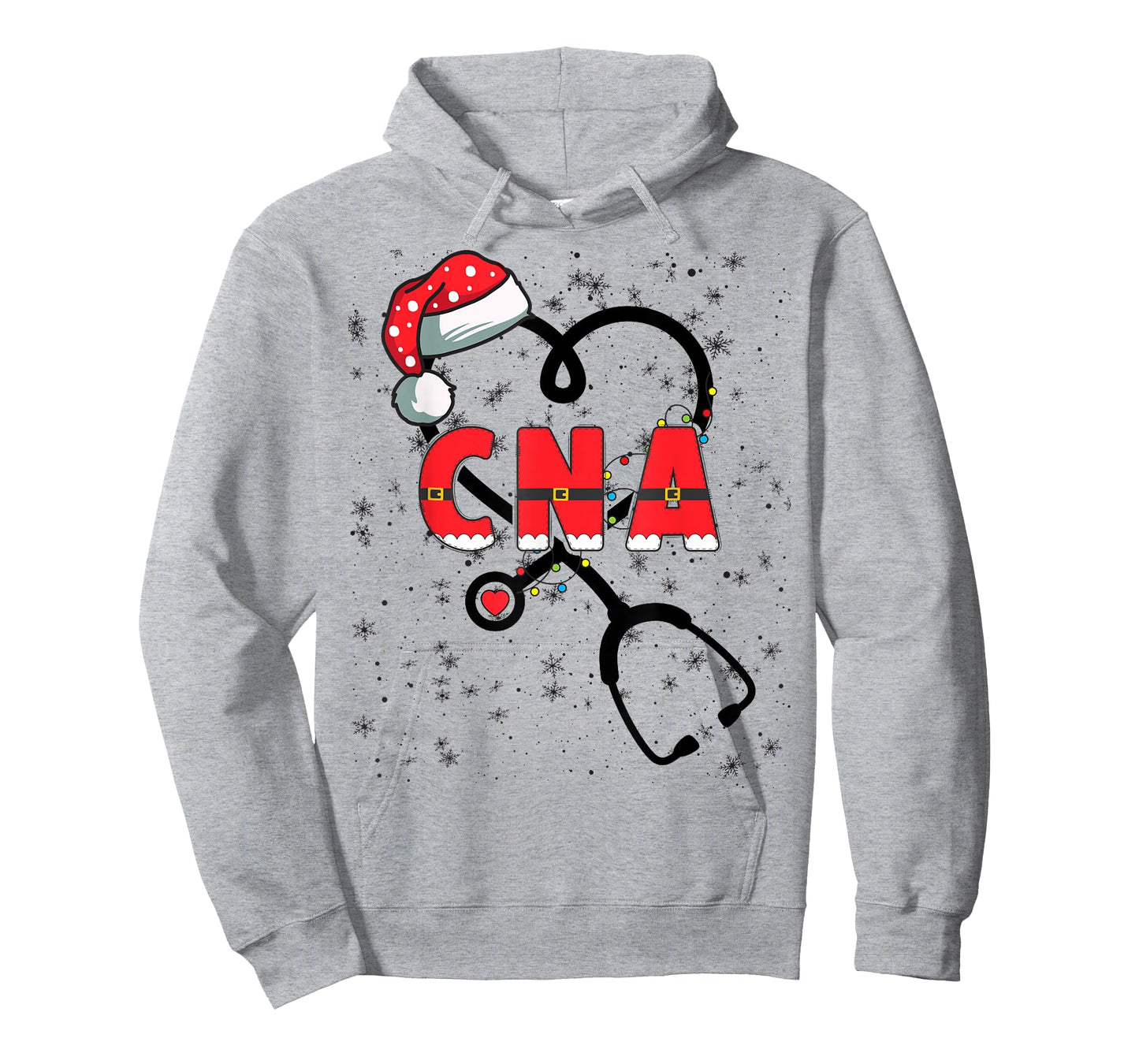 CNA Christmas Heart Certified Nursing Assistant Xmas Party T-Shirt
