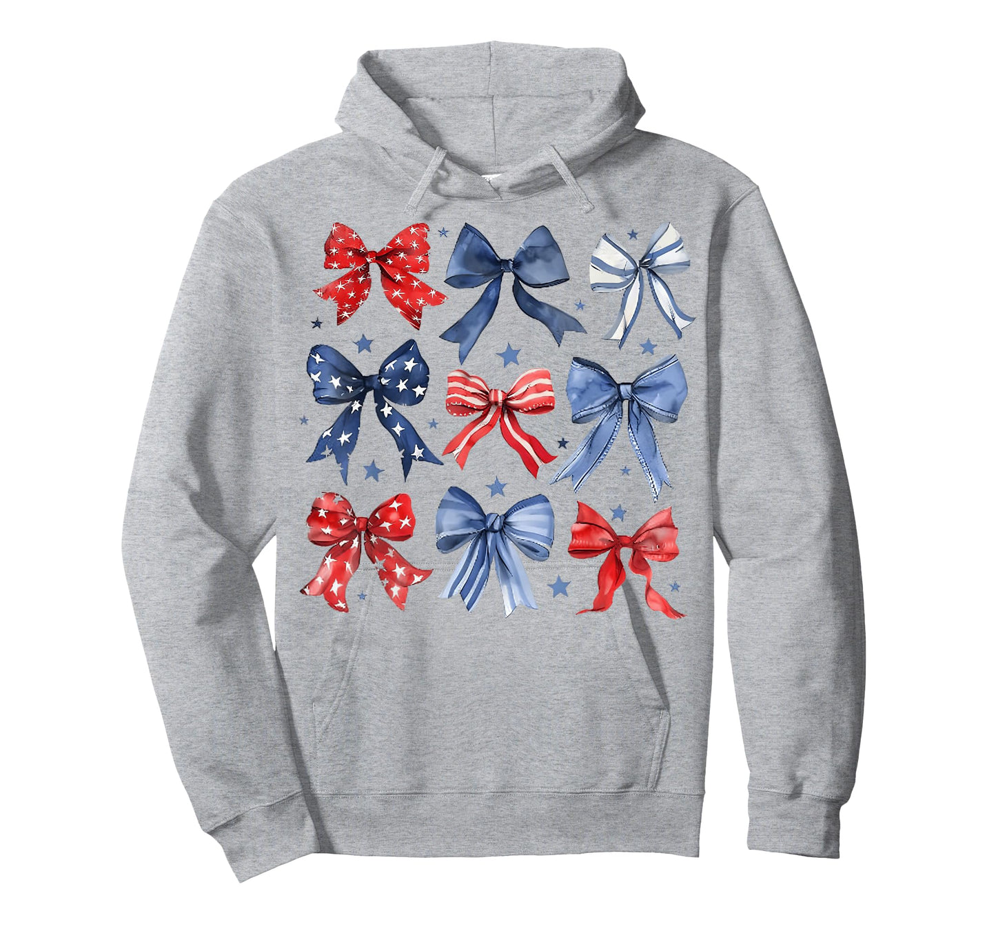 4th of July America Patriotic Bow Ribbon T-Shirt