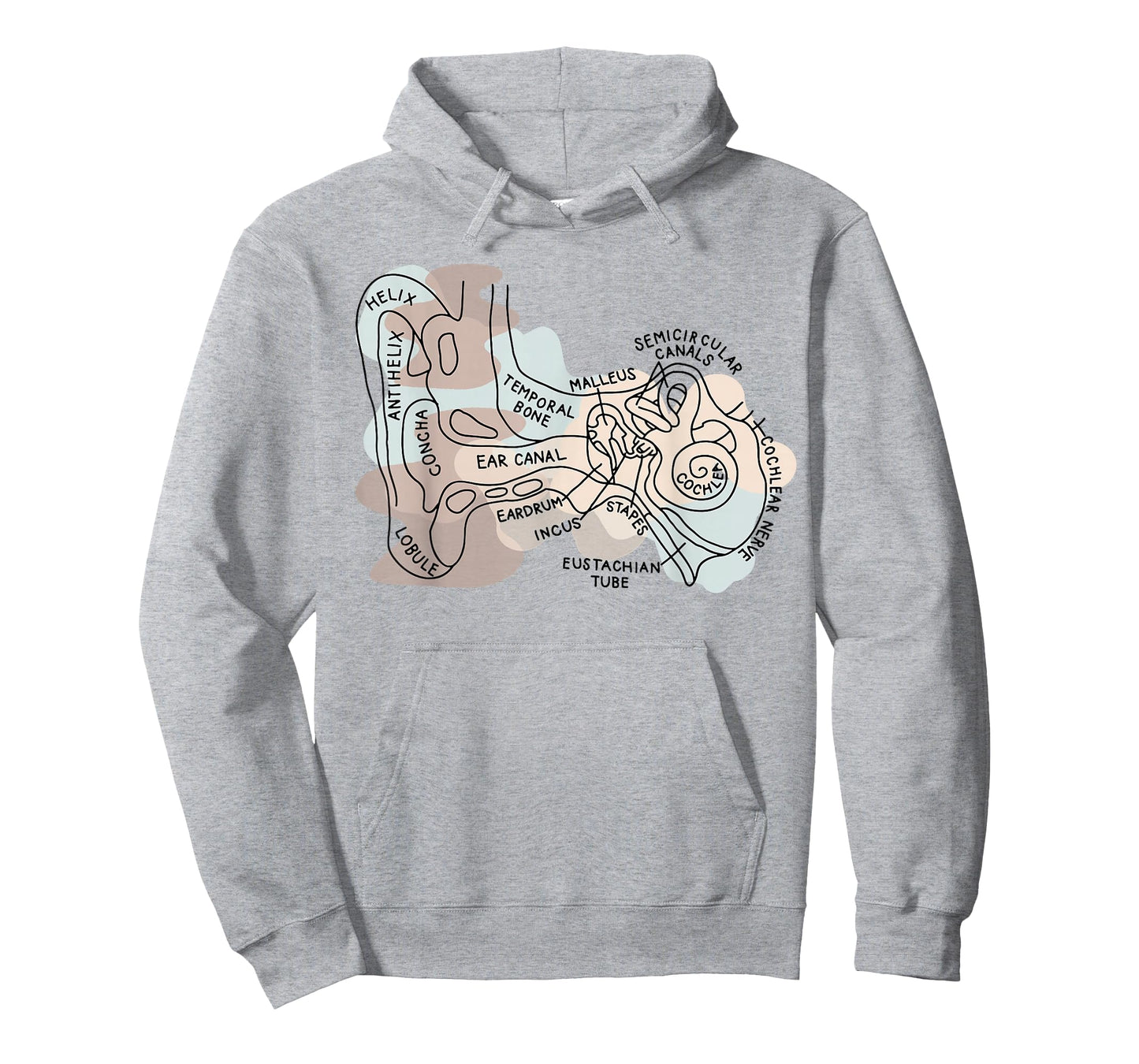 Audiology Audiologist Vestibular Therapist Inner Ear Anatomy T-Shirt