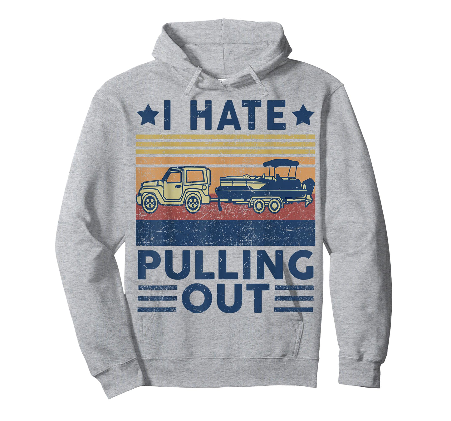 Boat Captain-Shirt I Hate Pulling Out Pontoon Dad Funny Papa T-Shirt
