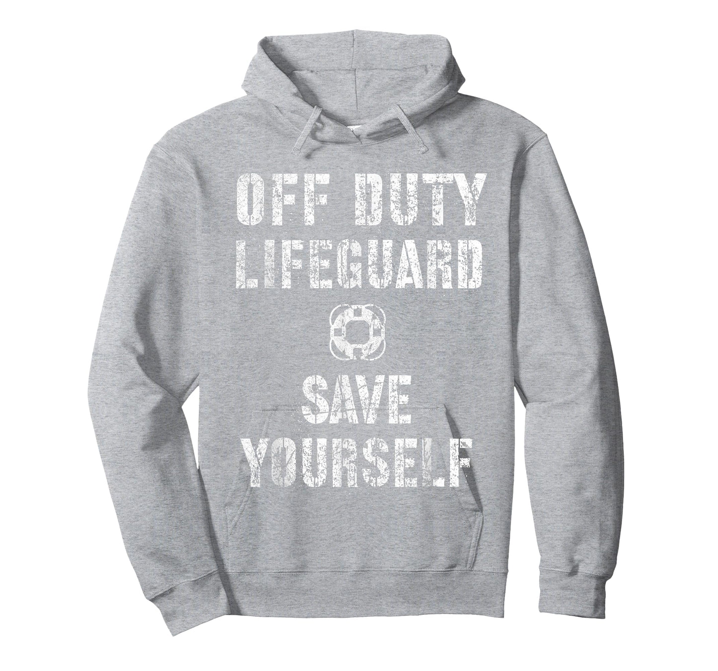 Cute SAVE YOURSELF OFF DUTY Lifeguard Swimming Pool Beach T-Shirt