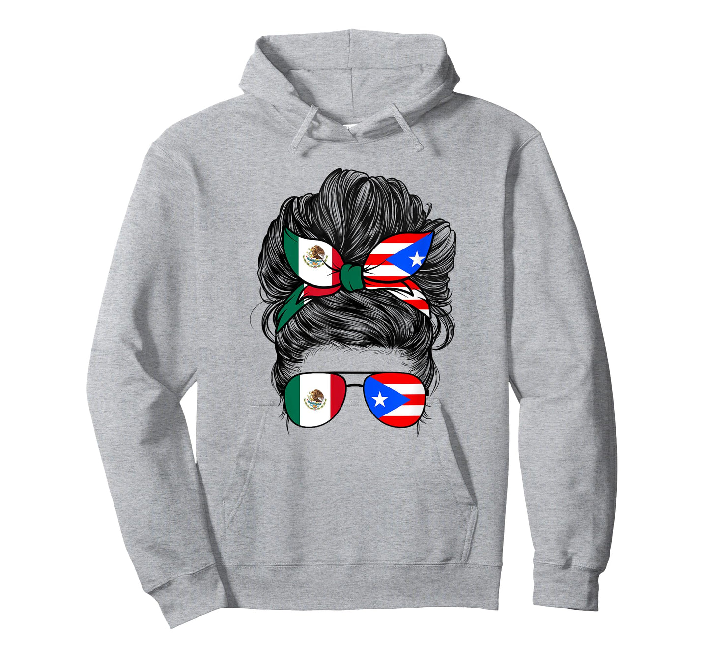 Mexirican Girl Women Half Mexican And Puerto Rican Rico Flag T-Shirt