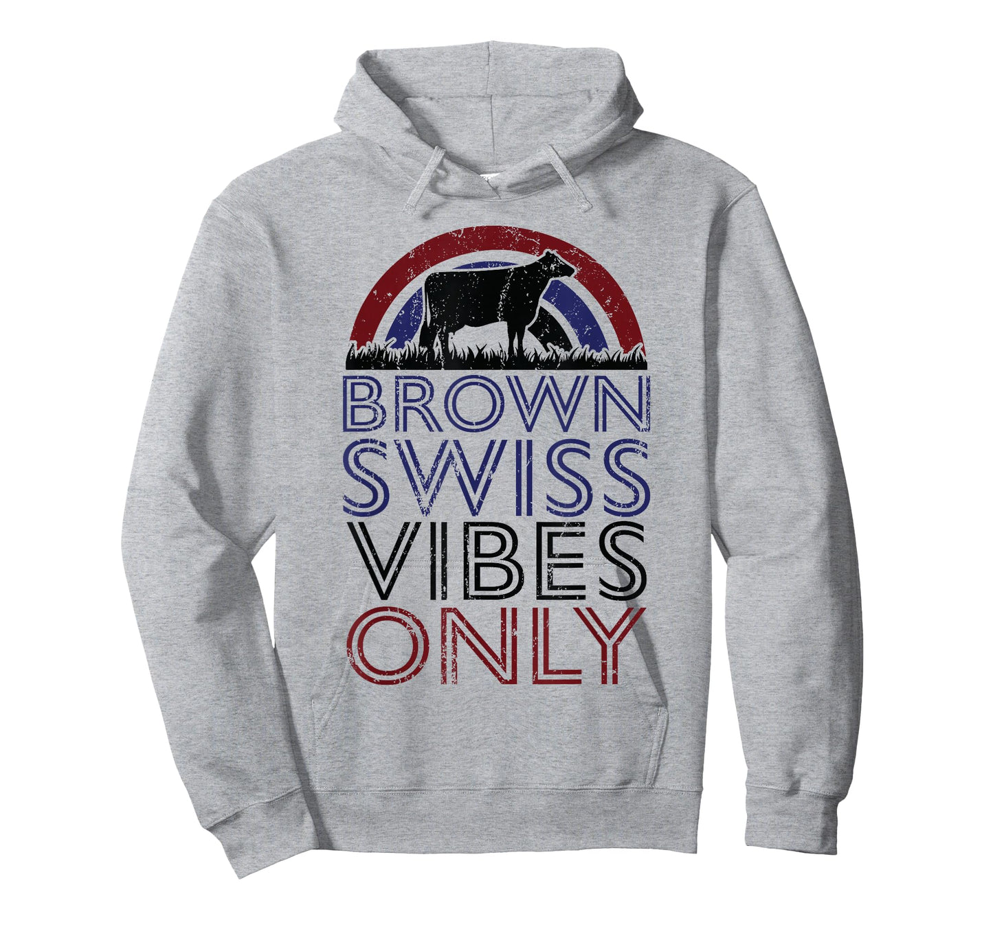 Cow Vibes Only - Cow Breeder Brown Swiss Cattle Farmer T-Shirt