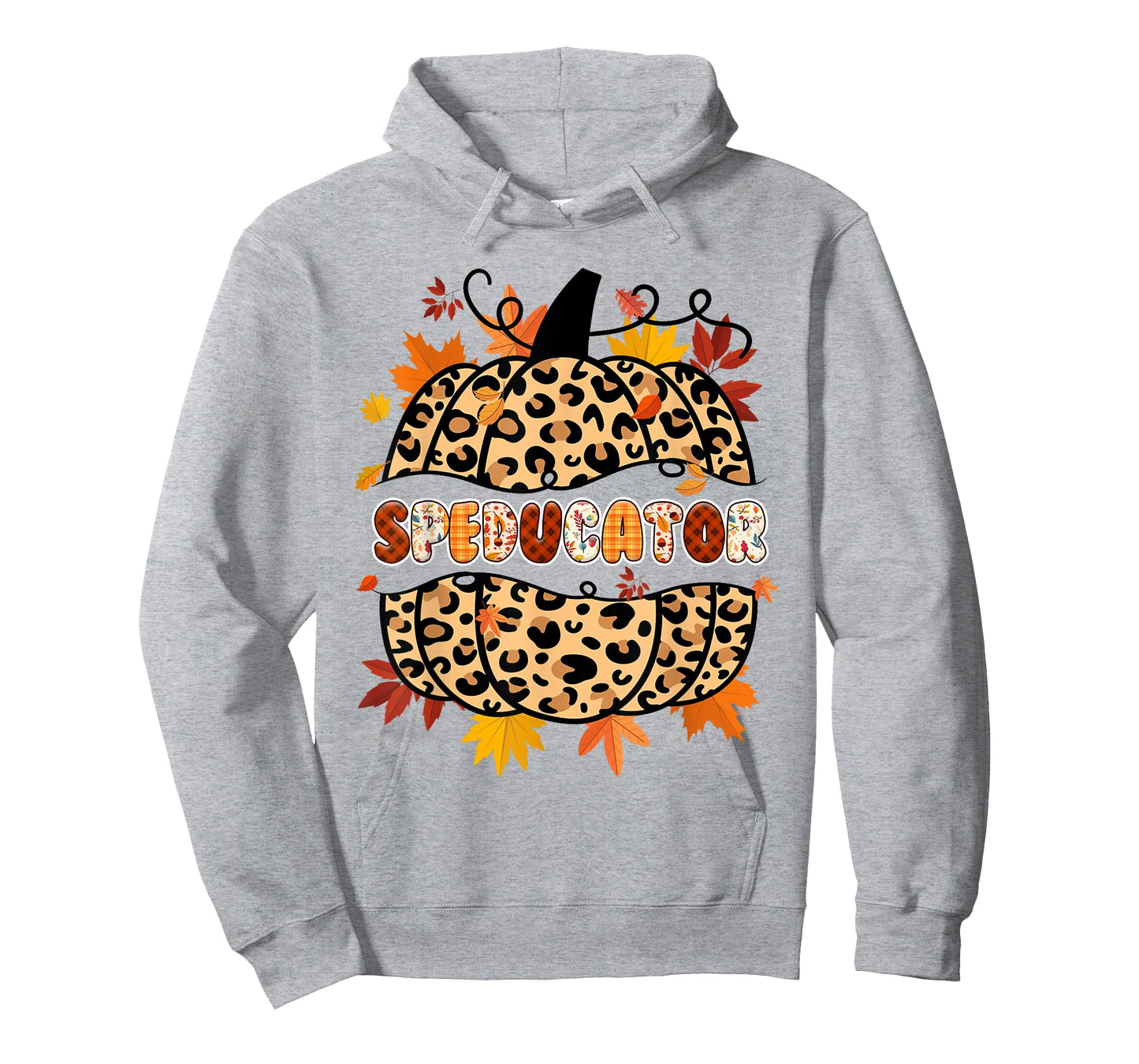 Autumn Fall SPED ED Teacher Thankful Grateful Pumpkin Retro T-Shirt